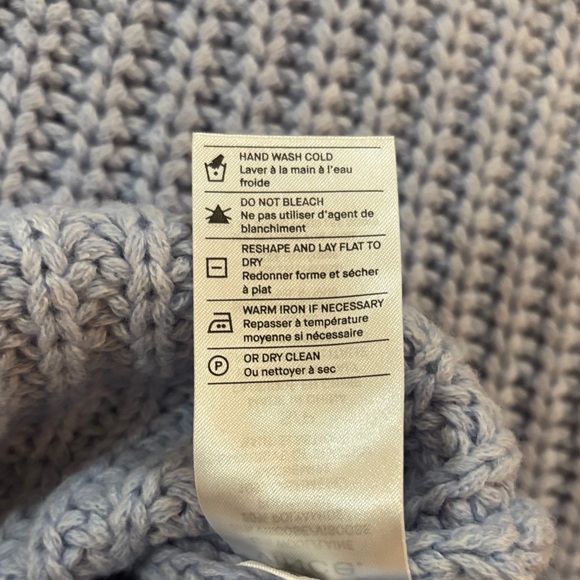 vince soft wool mix Nordstrom blue mock neck sweater. Either NWOT or like new - Picture 5 of 8